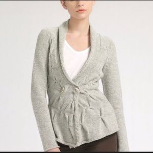Anthropologie Leifsdottif grey cardigan sweater